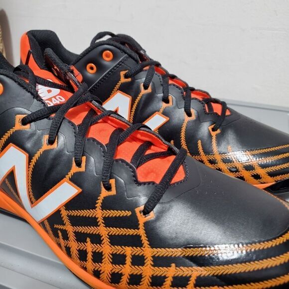 Mens Size 16 Black Orange New Balance 4040v5 Metal Baseball Cleats L4040B05 NWOB - Picture 14 of 14